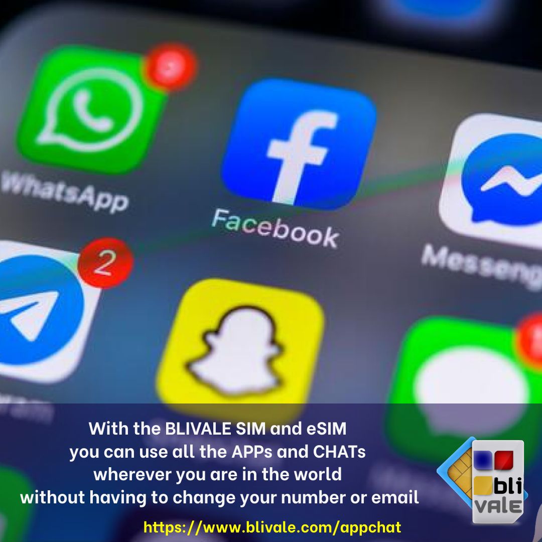 blivale_sim_chat_app_1080x1080 With the BLIVALE SIM and eSIM you use all the APPs and CHATs