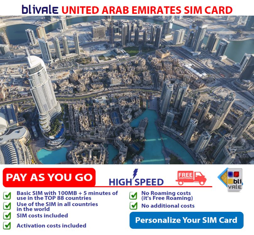 blivale_image_pay_as_you_go_uae_united_arab_emirates_sim_card Discover the world showcase of EXPO 2020 in Dubai (UAE)