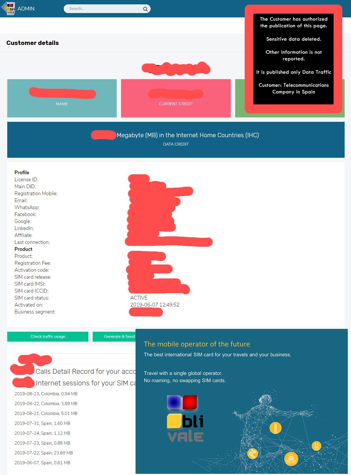 blivale_example_data_and_voice_traffic_Pagina_1 Case Studies: Telecommunications Company in Spain with headquarters in Madrid