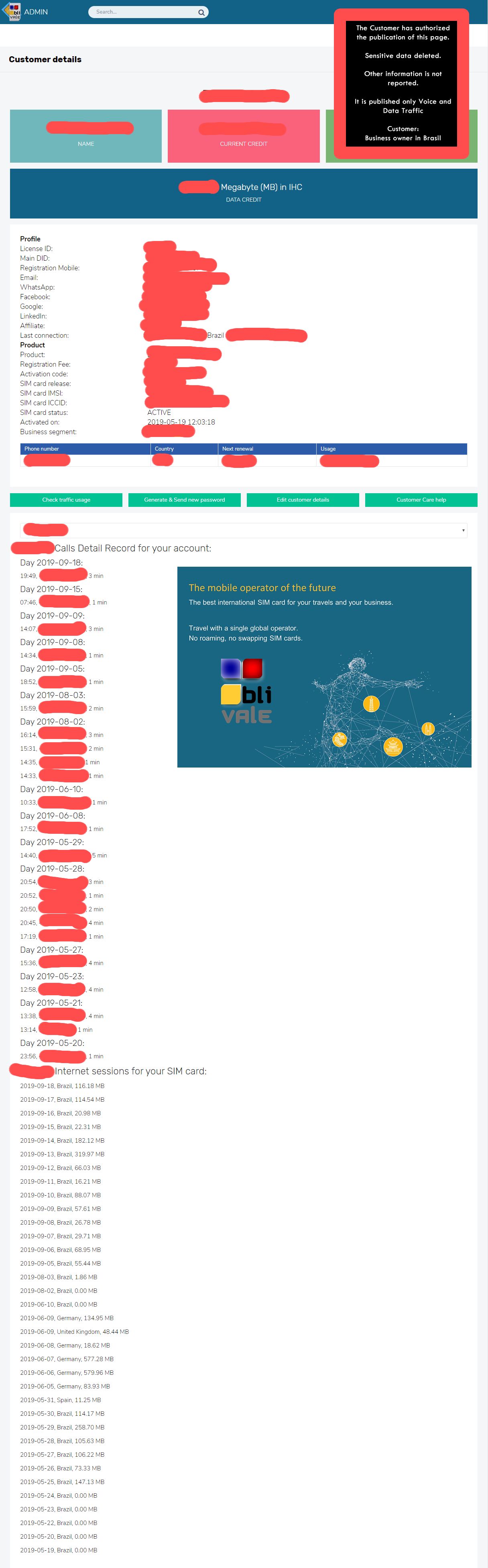 blivale_example_data_and_voice_traffic_Pagina_4 Case Studies: CEO / Owner of Company in Brazil